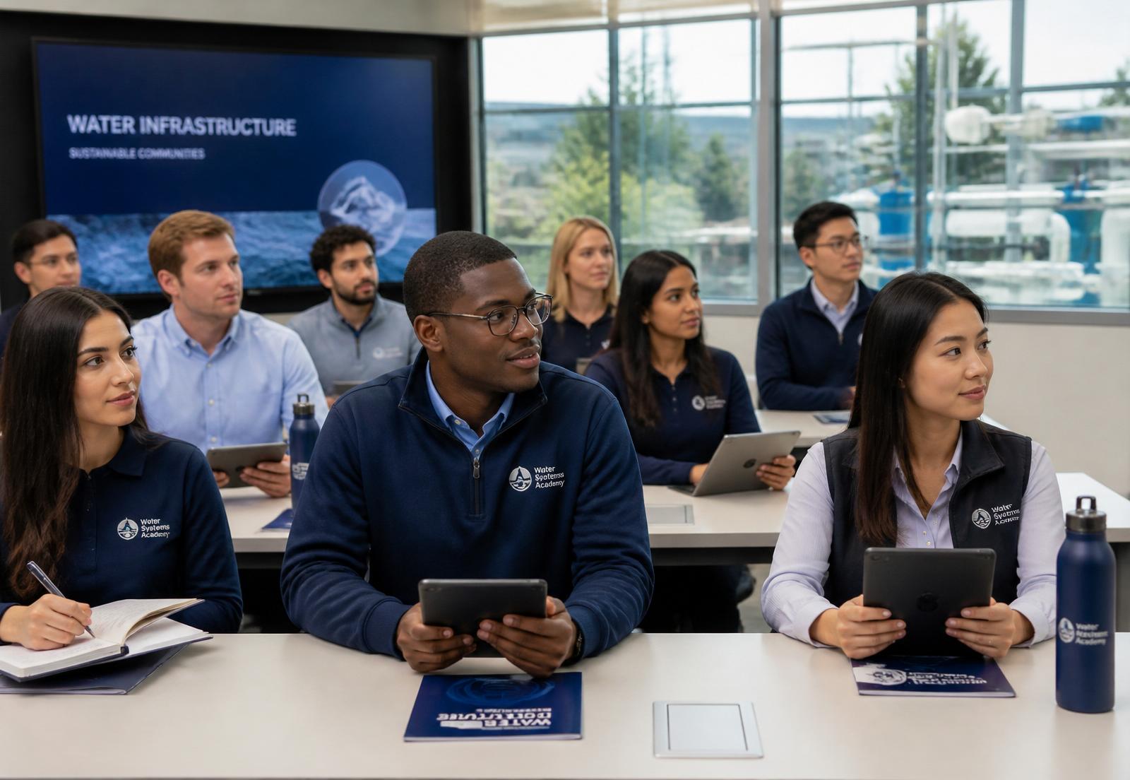 Students in a water workforce training cohort